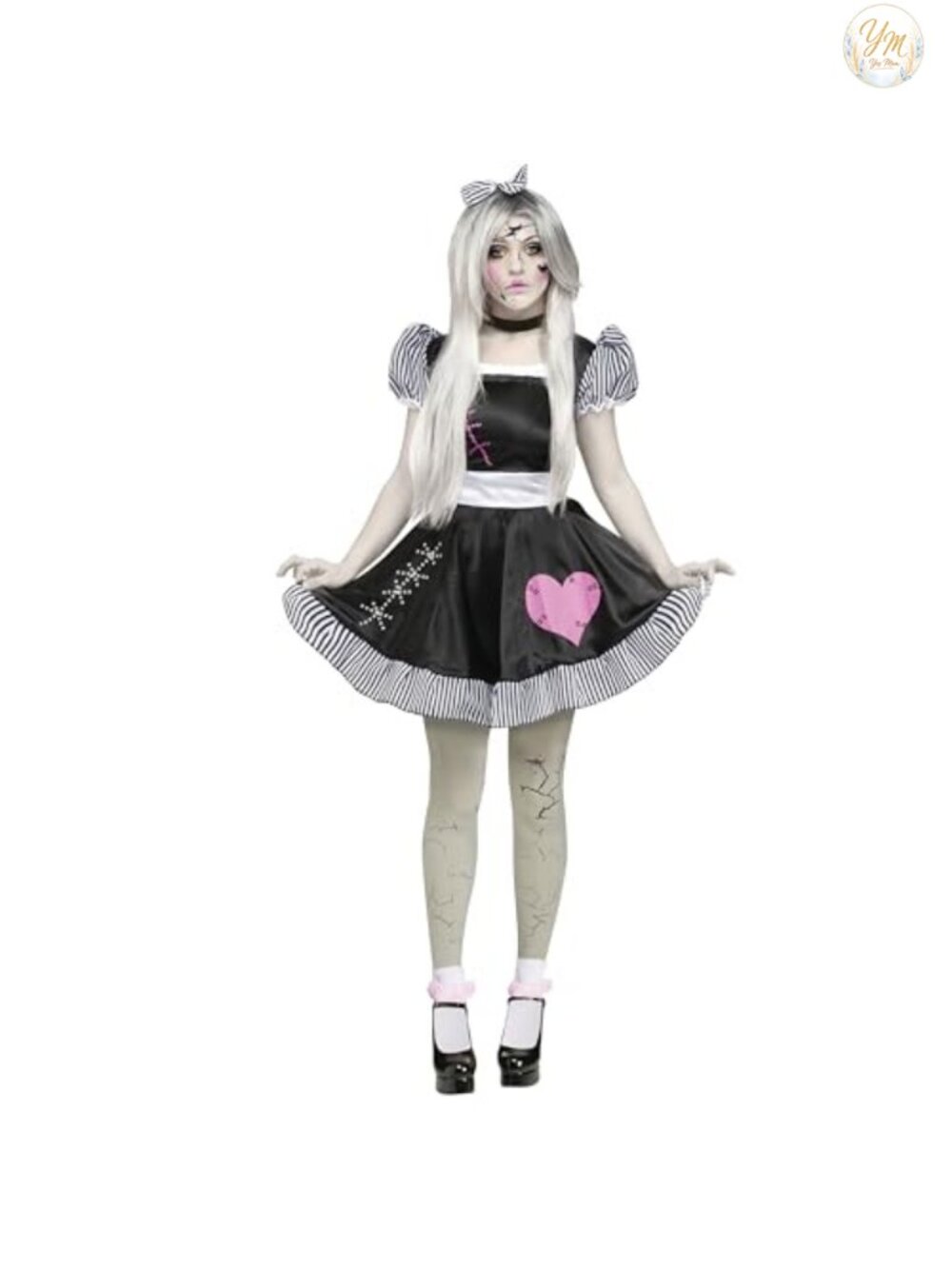 Fun World Broken Doll Adult Costume Medium Large Women's